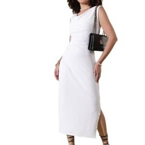 Selvia Women's One Piece Dress Calf Length Dress
