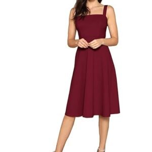Aahwan Women's Fit And Flare Midi Dress
