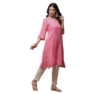 Viscose Round Neck Women's Kurta