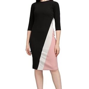 PURVAJA Women’s Bodycon Knee Length Dress(Lucy-342-348)