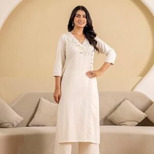 NEEMIYA Women Floral Printed Kurta with Trousers