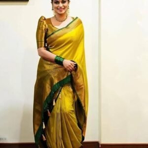 Yellow Coloured Kanjivaram Saree|| AZ-YS-OG-YUKTI YELLOW