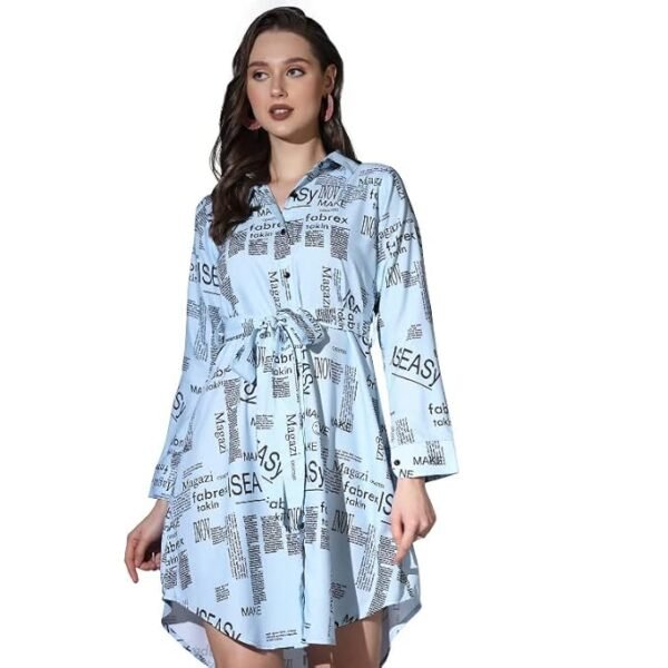DHRUVI TRENDZ Women's Knee-Length Dress | One Piece Dress for Women | Dresses for Women | Trendi Dress for Women | Dress - Image 3