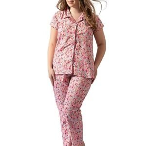 Night Suits for Women, Night Dresses for Women, Pyjama Set for Women, Cotton Night Suit for Women, Night Wear for Women, Lounge Wear Set for Women - Printed Shirt & Pyjama