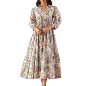 GRECIILOOKS Dress for Women Stylish | One Piece Dress for Women Long | Women Dress