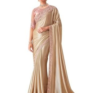 Women's Pure Chiffon Embellished Saree With Unstitched Blouse (SNDLWOD1301_TFH_Parent)