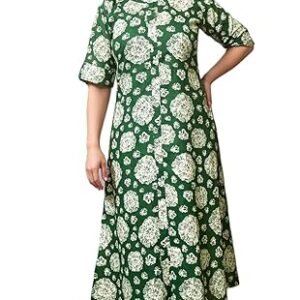 CREATION & YOU Women's Cotton Blend Regular Kurta with Pant Set