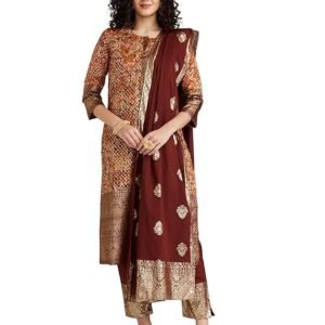 Women Cotton Straight Kurta Slim Pant Suit Set