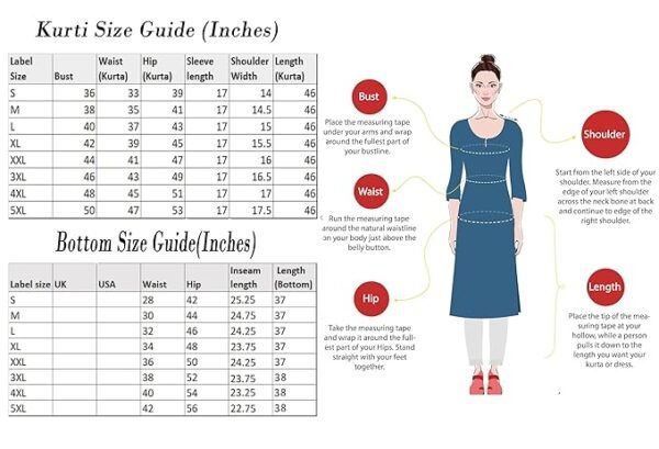 Women's Rayon Viscose A-Line Printed Kurta with Pant - Image 7
