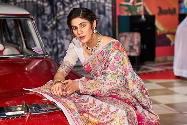 Women's kanjivaram banarasi silk saree for Patola festival Wedding silk with rich pallu Design sarees for women with blouse piece - Image 6