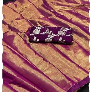 Peach mode Women's Net Sarees
